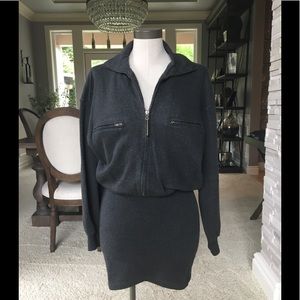 DKNY Sweatshirt Mini Dress